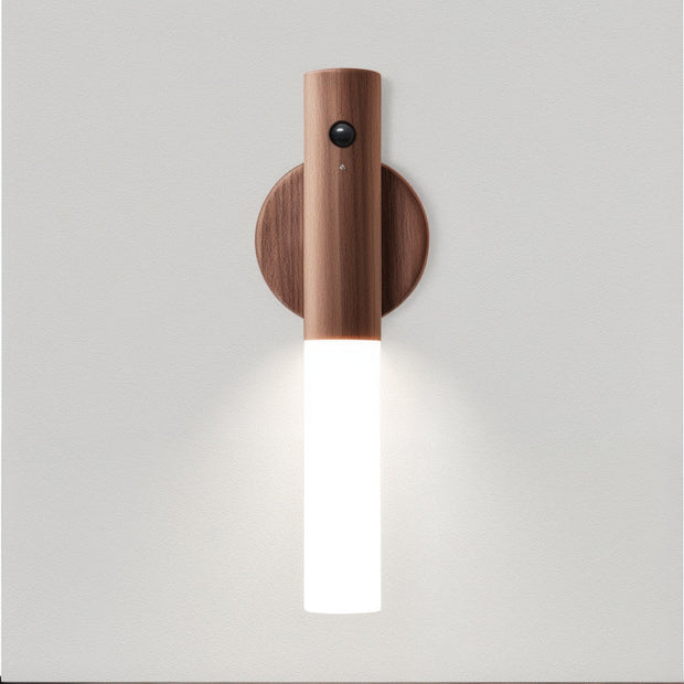Lumora™ | Drahtlose Sensorlampe mit Holzakzent