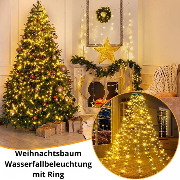 EverGlow™ | Bezaubernder Lichterwasserfall für den Weihnachtsbaum
